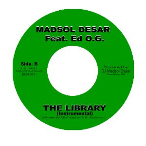 Madsol Desar feat. Ed O.G. - The Library / (Instrumental) (7")