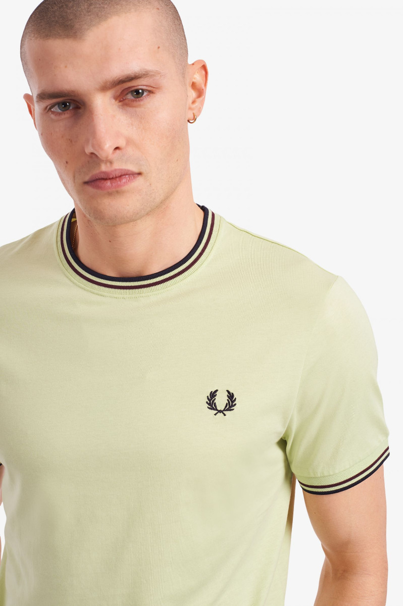 Fred Perry Twin Tipped Shirt Willow-XL