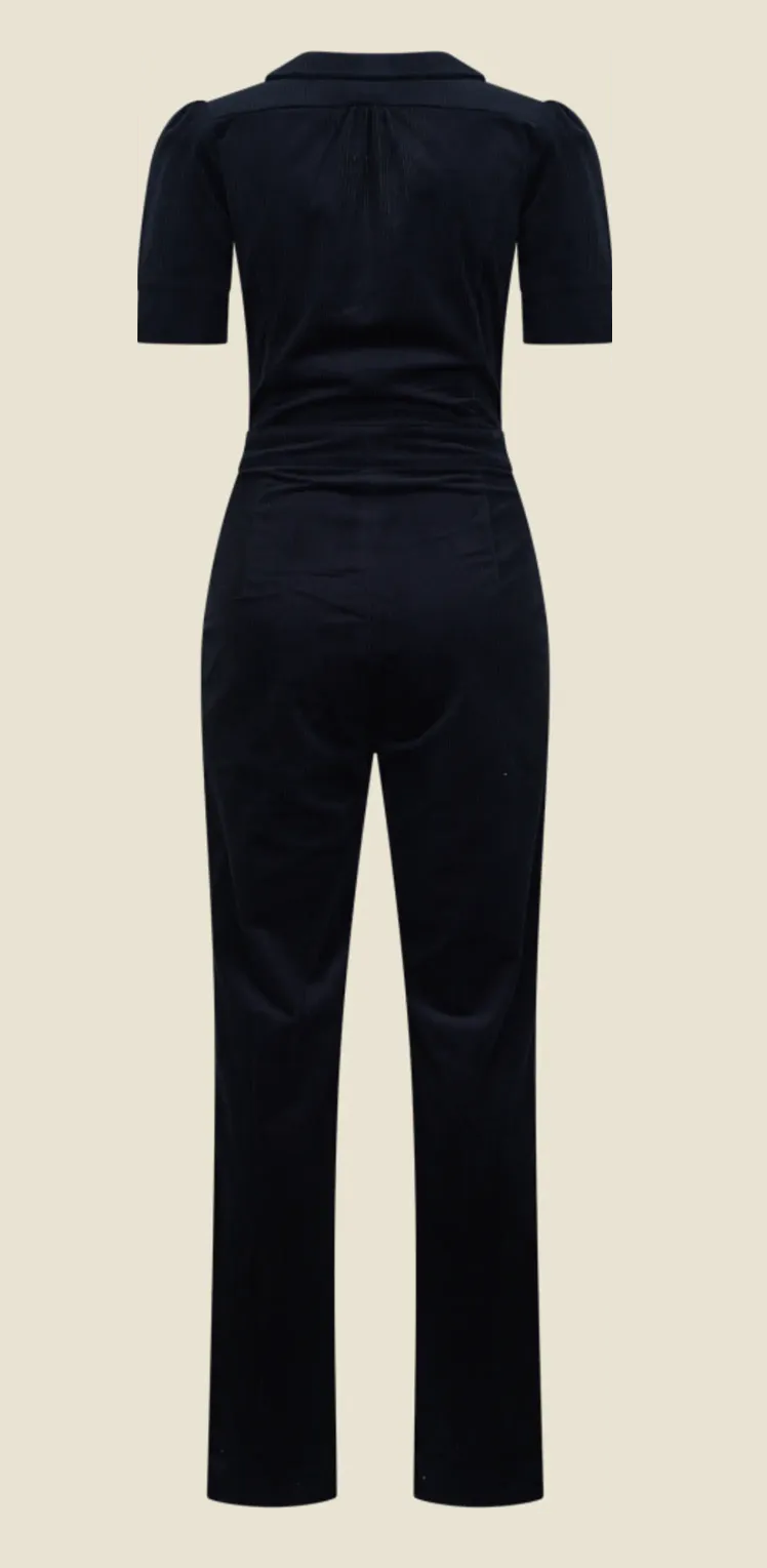 Very Cherry Classic Jumpsuit Corduroy (Marino)