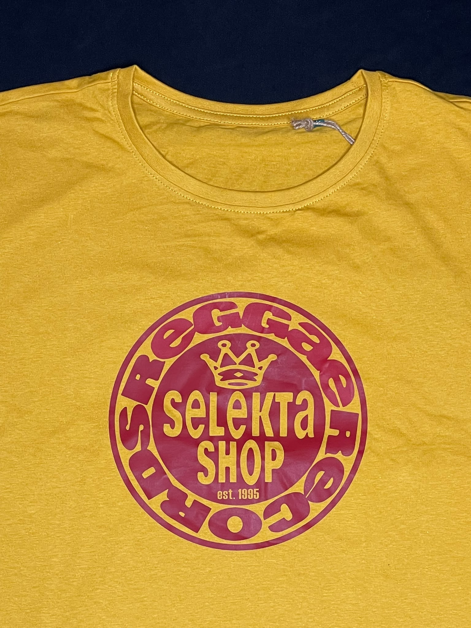 Selekta Shop Logo T-Shirt (Mustard Yellow/Cherry Red)