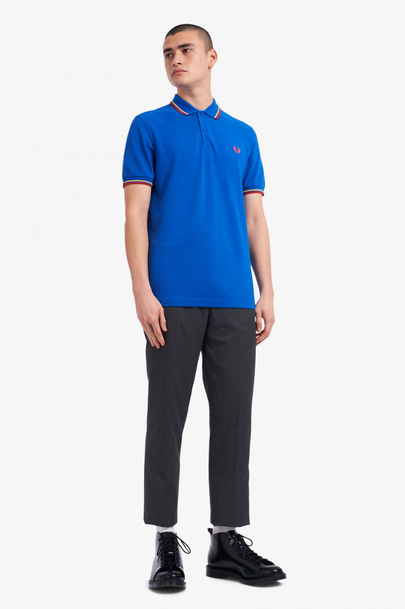 Fred Perry Twin Tipped Poloshirt M3600 Marina Blue