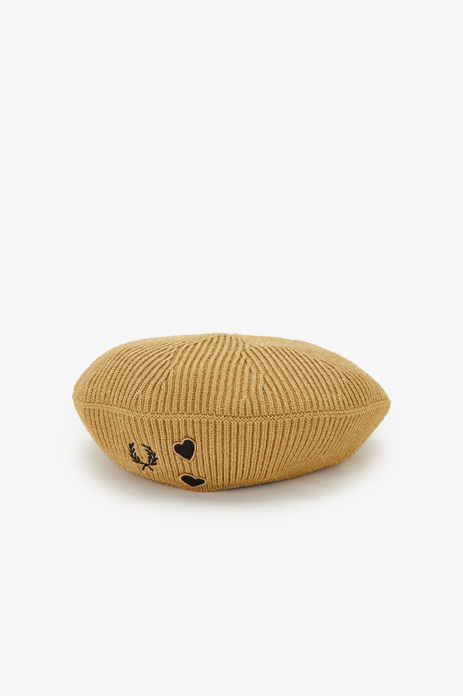 Fred Perry Amy Knitted Beret in Gold