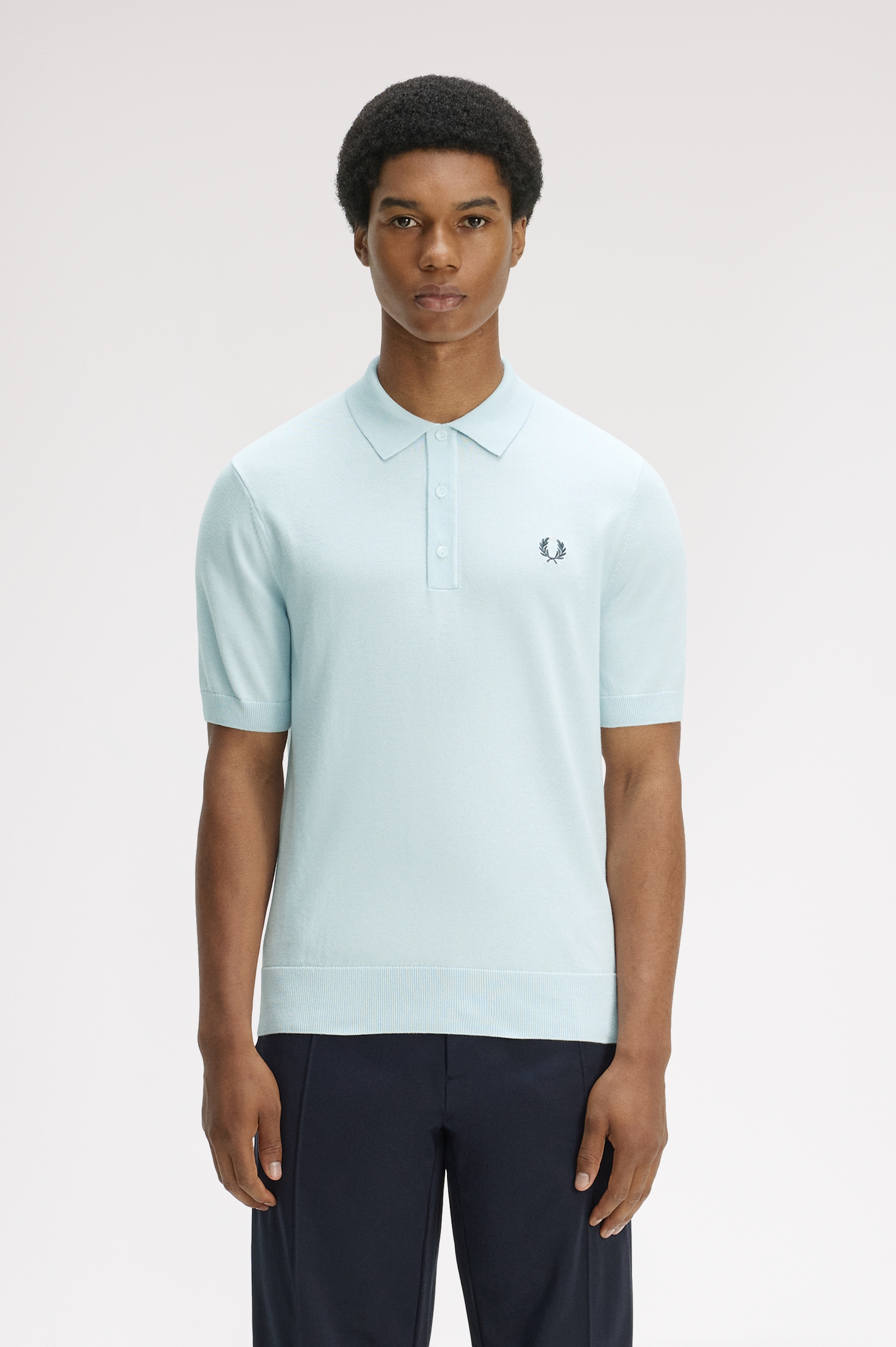 Fred Perry Long Staple Cotton Knitted Shirt