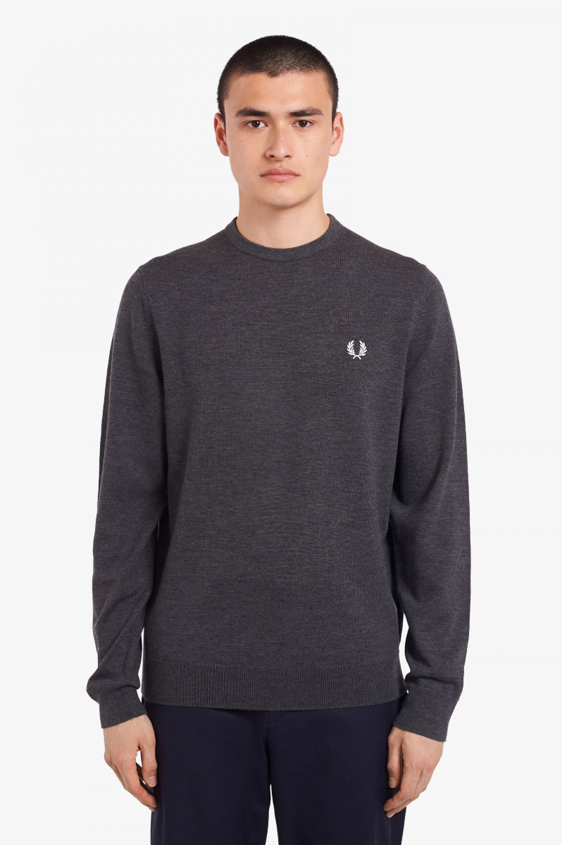 Fred Perry Pullover Classic Crew Neck Graphite K9601-XXL