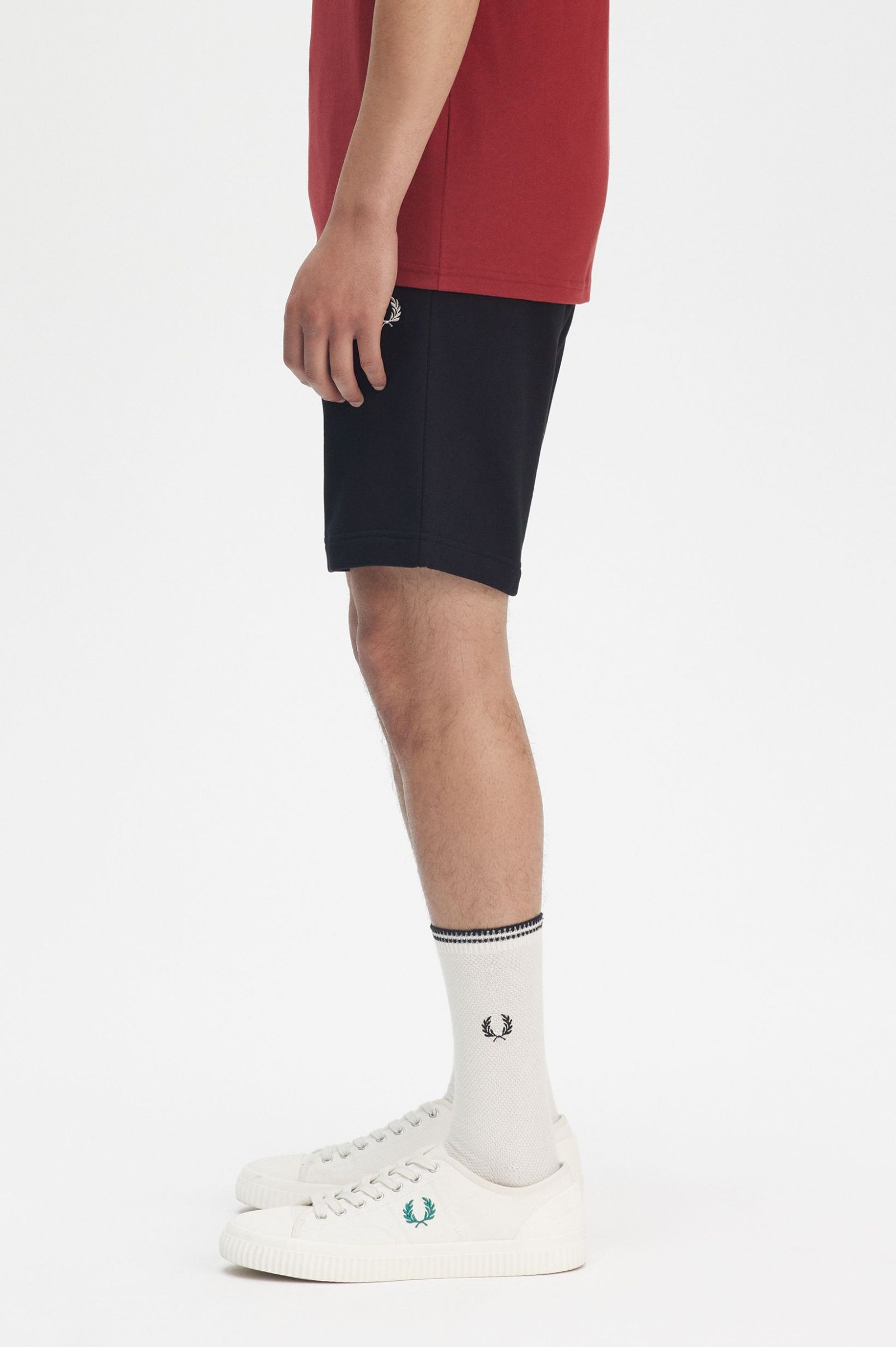 Fred Perry Classic Sweat Short in Black 