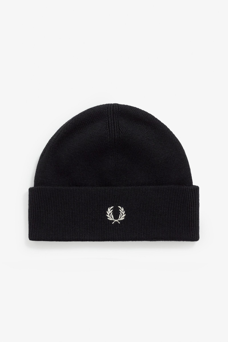 Fred Perry Knitted Beanie Dark Navy