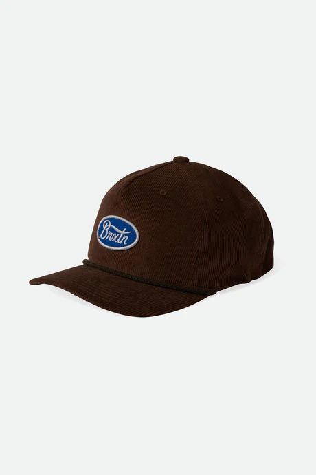 Brixton Parsons Netplus MP Snapback in Sepia