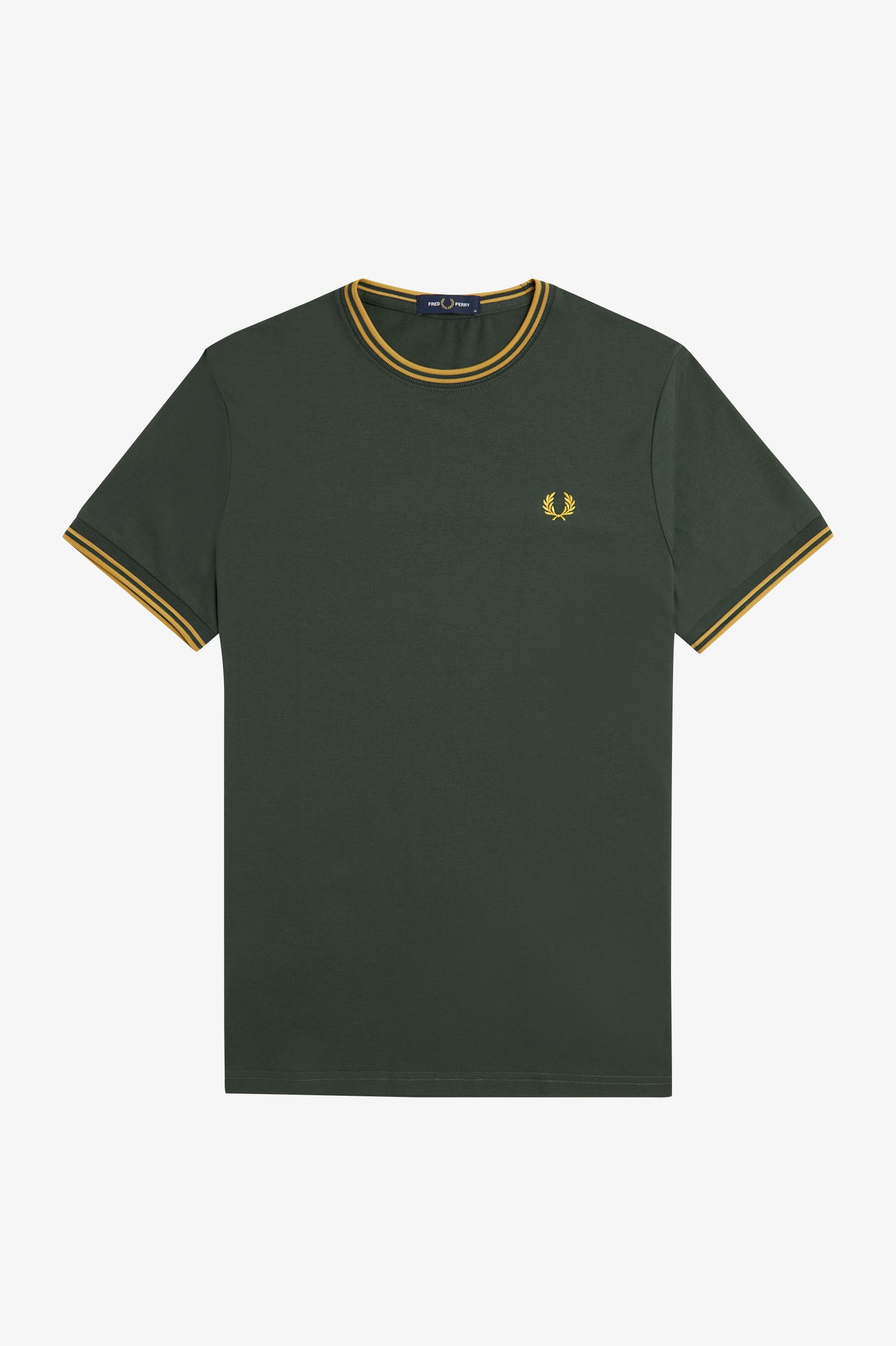 Fred Perry Twin Tipped T-Shirt (Courtgreen/Honeycomb)