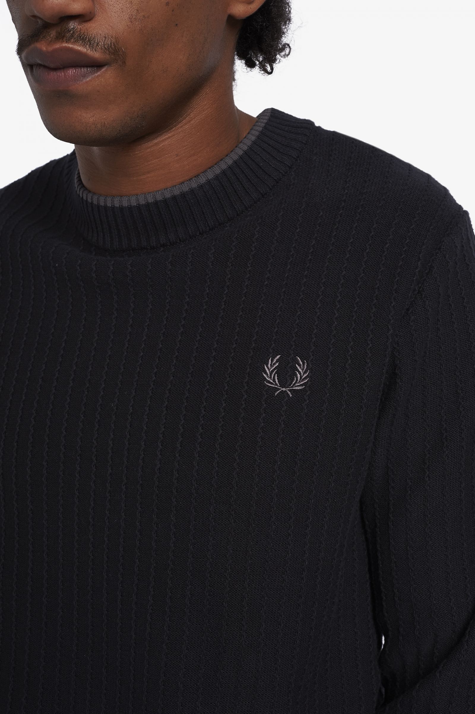 Fred perry Crew Neck Jumper Black