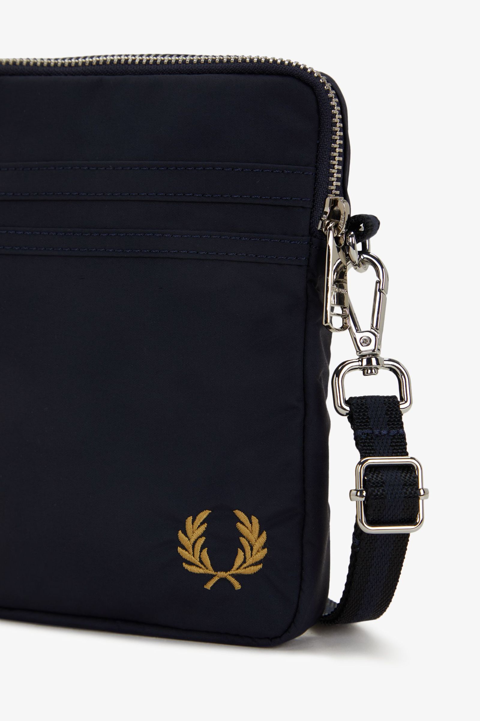 Fred Perry Brentham Nylon Side Bag in Navy