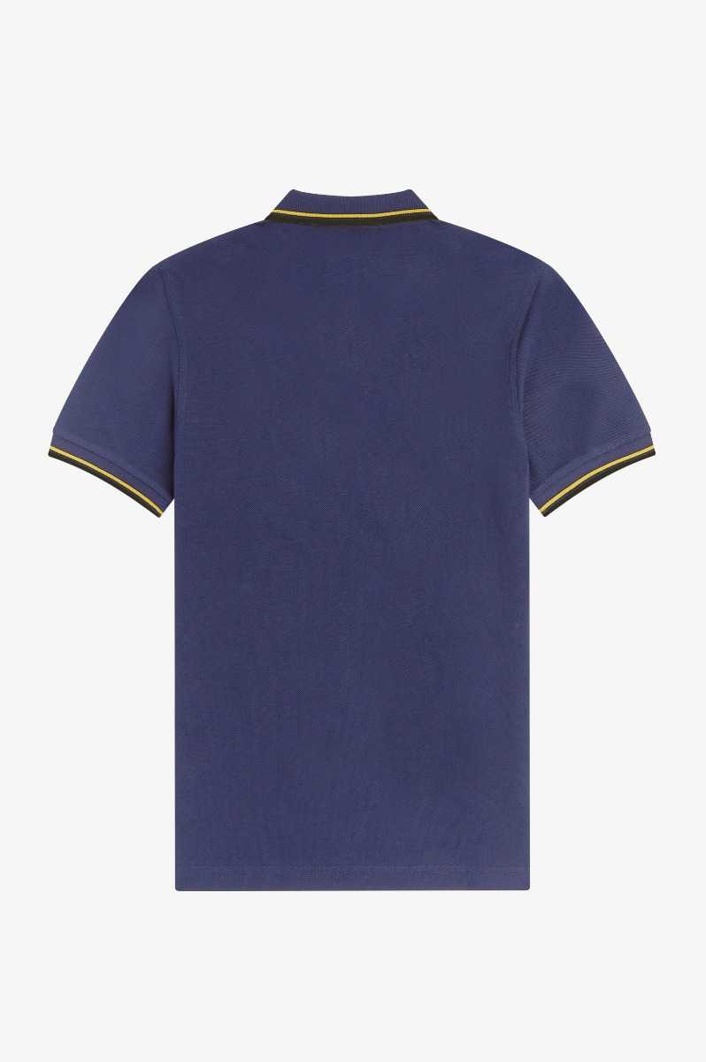 Fred perry Twin Tipped Polo Shirt M3600 Navy/1964 Gold/Hunting Green-L