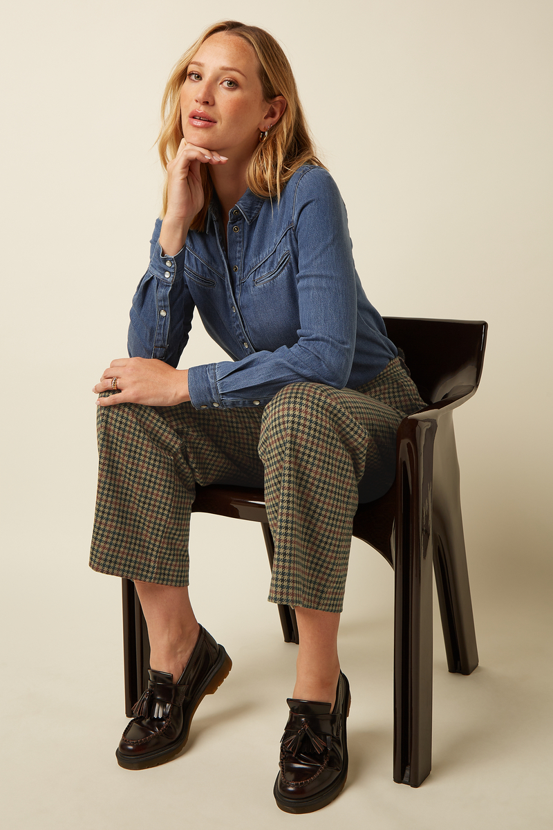King Louie Federica Pants Vine Jacquard (Beige)