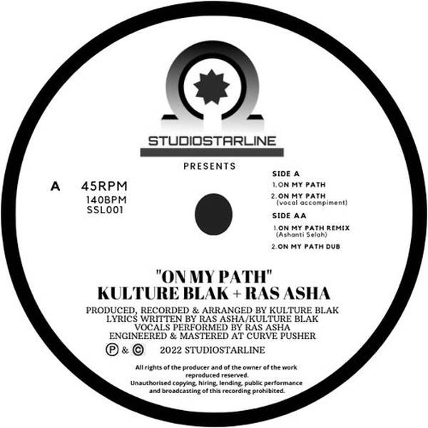 Kulture Blak / Ras Asha - On My Path (12'')