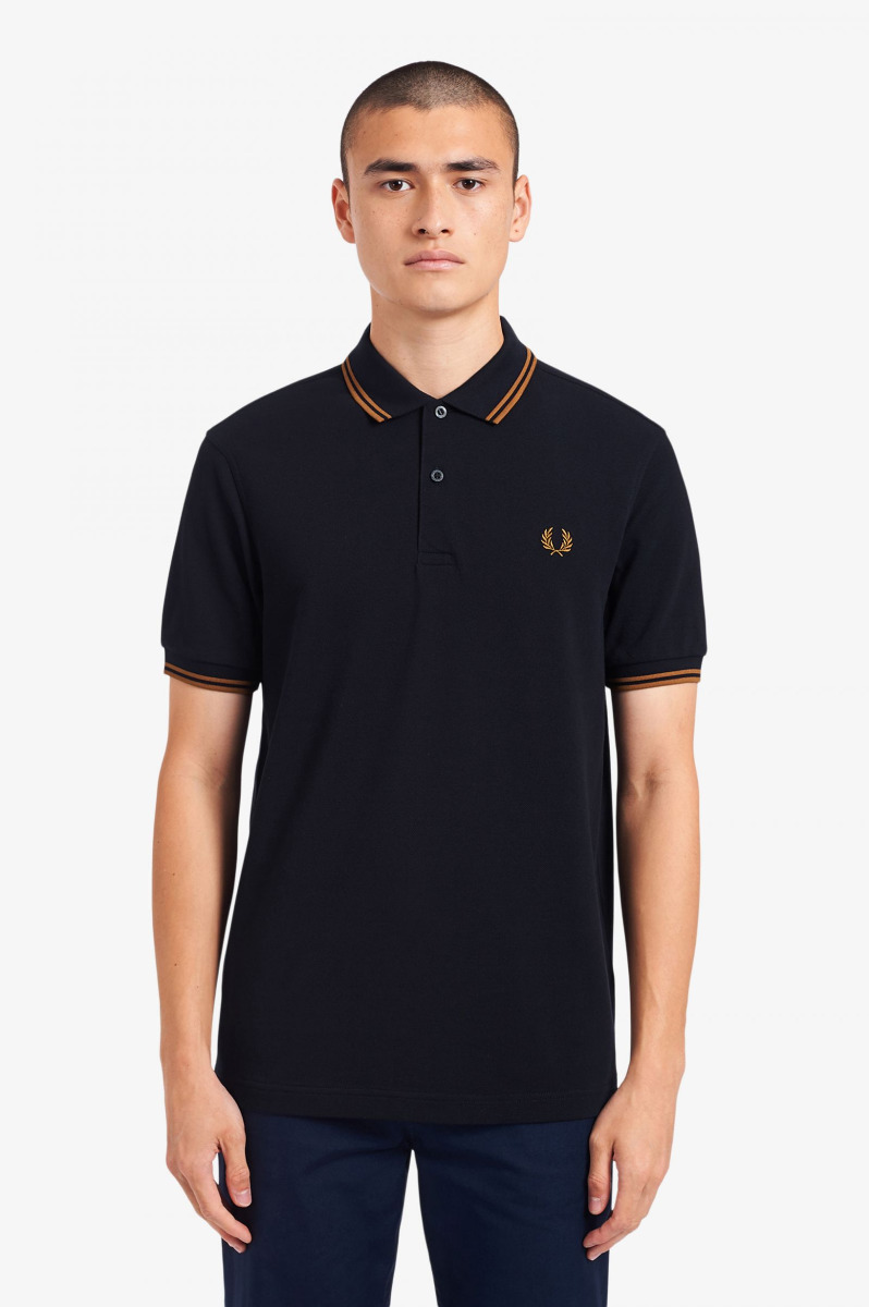 Fred Perry Poloshirt Navy/Gold K97-M
