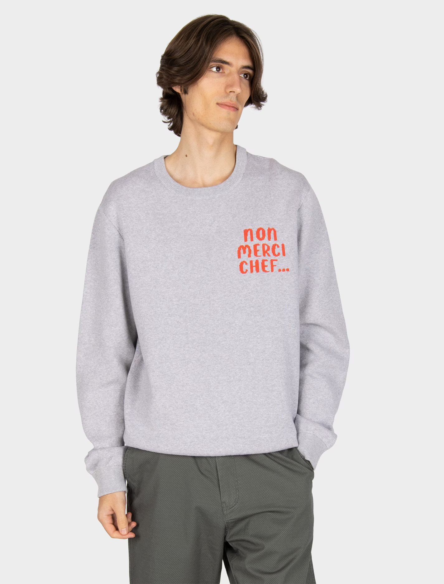 Iriedaily Non Merci Chef Knit (Ash Heather)