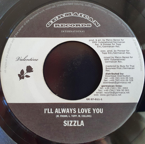 Sizzla – I'll Always Love You / Marco Baresi – Valentine (Version) (7")        