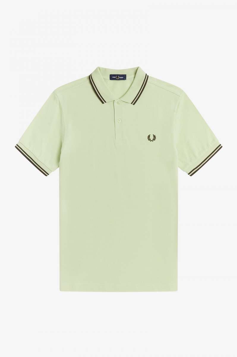 Fred Perry Twin Tipped Polo Shirt Willow M3600-XL