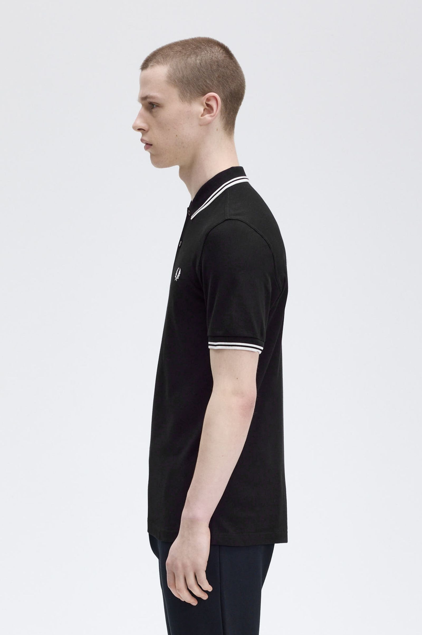 Fred Perry Twin Tipped Shirt M3600 Black