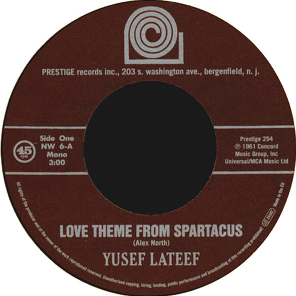 Yusef Lateef - Love Theme From Spartacus / Cannonball Adderley Sextet - Brother John (7")