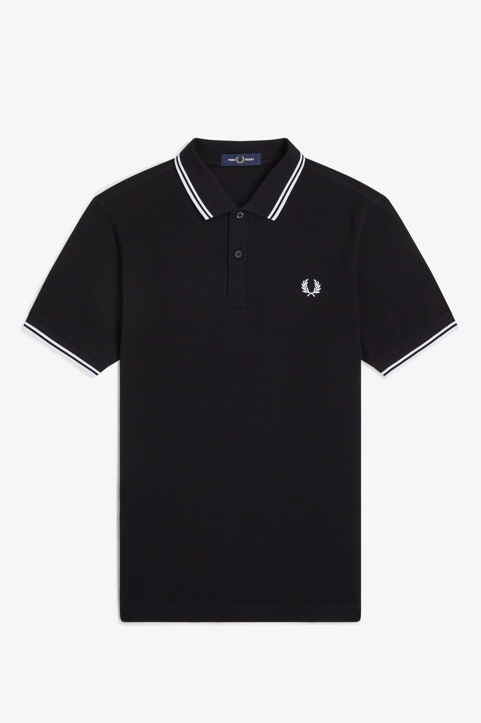 Fred Perry Twin Tipped Shirt M3600 Black