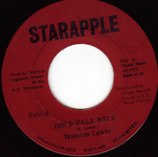 Hopeton Lewis - Dip & Fall Back / Talent Crew - Dippity Dub (7")