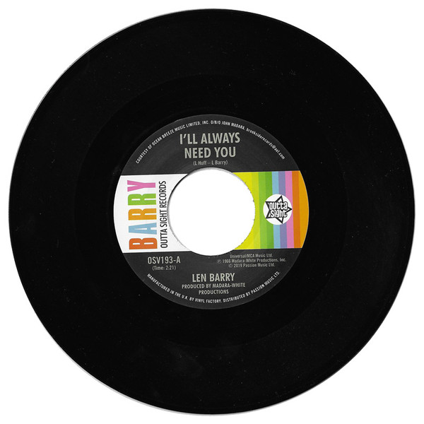 Len Barry – I'll Always Need You / Love Love Love (7")           