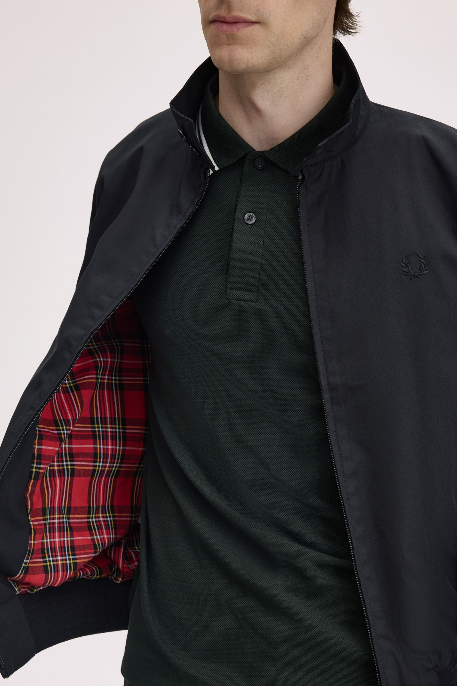 Fred Perry Classic Harrington Made in England Damen in Black