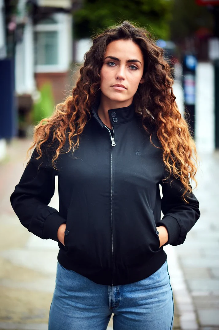 Merc Women Harrington Jacket Mary (Black) Merc Women Harrington Jacket Mary (Black)