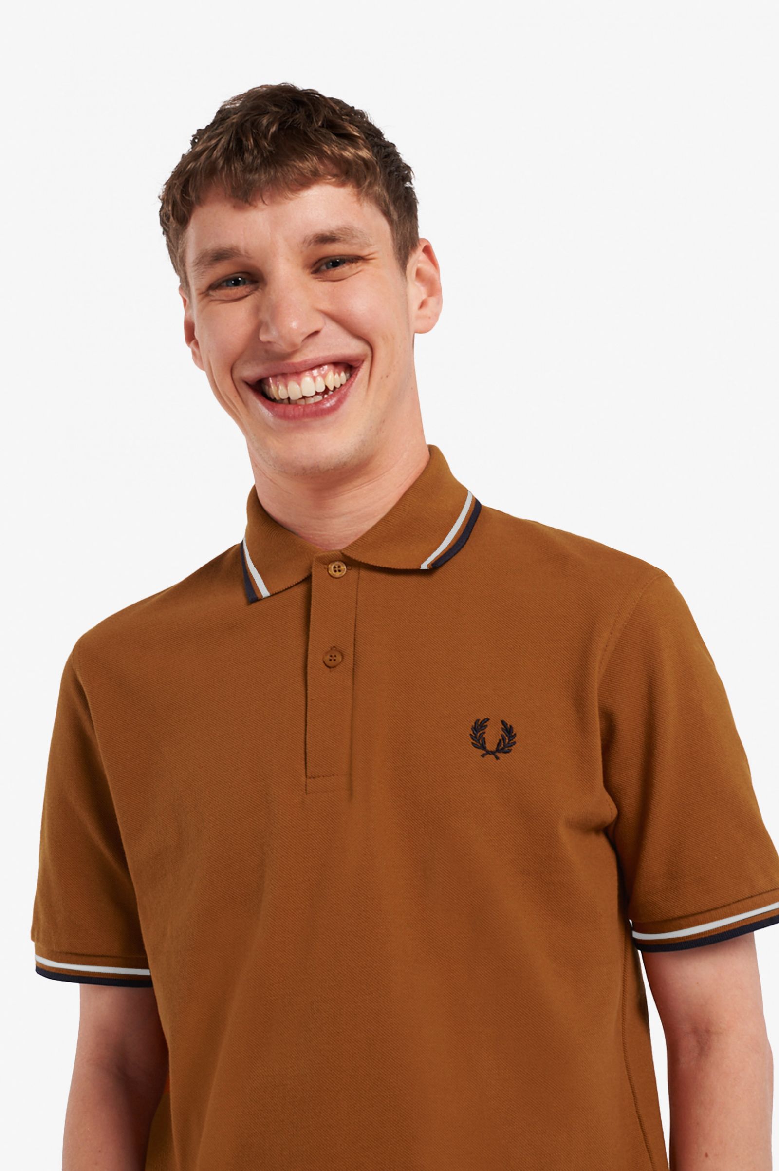 Fred Perry Poloshirt M12 in Nutflake