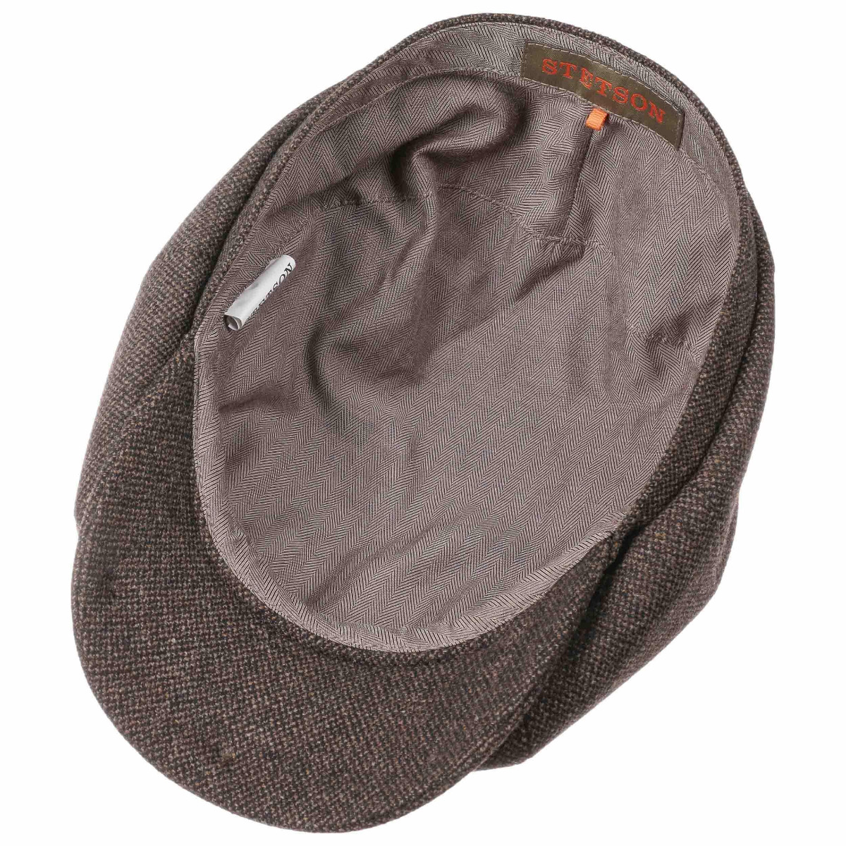 Stetson Hatteras Wool Mix Flat Cap brown-56