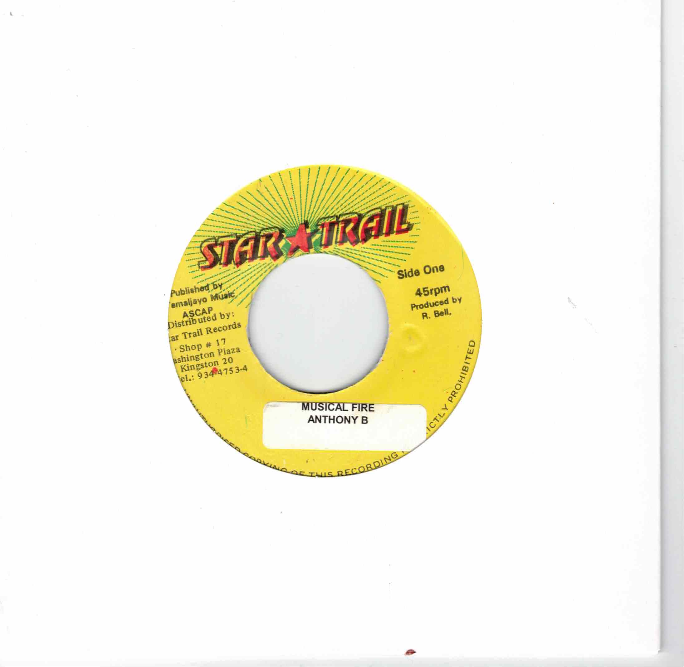 Anthony B – Musical Fire / Version