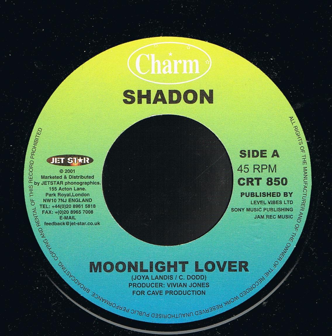 Shadon - Moonlight Lover / Shadon - Moonlight Lover PA Mix (7")