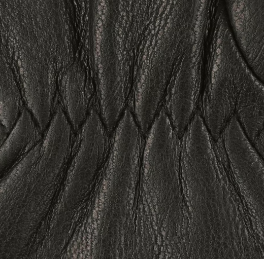 Stetson Herringbone Wool Leather Gloves (Black/Grey)