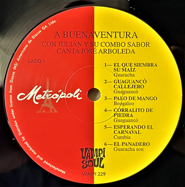 Julian Y Su Combo Sabor – A Buenaventura (LP) 