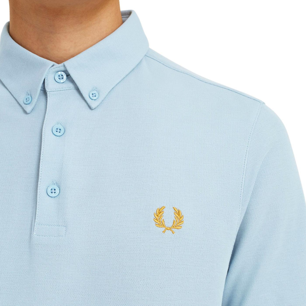 Fred Perry Button Down Poloshirt Ice M8543-XL