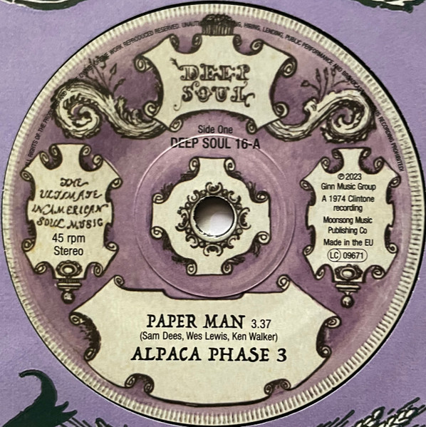 Alpaca Phase 3 / Sam Dees – Paper Man / False Alarms  (7")
