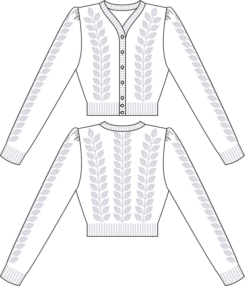 Emmy Design Susie Q Cardigan in Butter