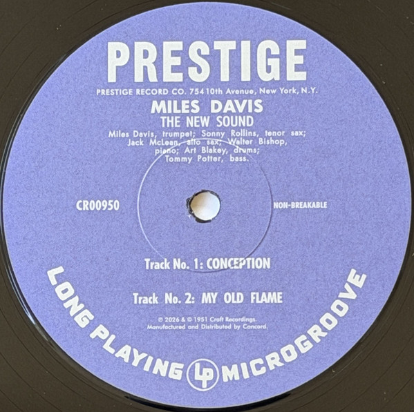 Miles Davis – The New Sounds   (10")     RSD 26