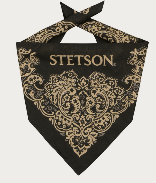 Stetson Paisley Bandana (Black)