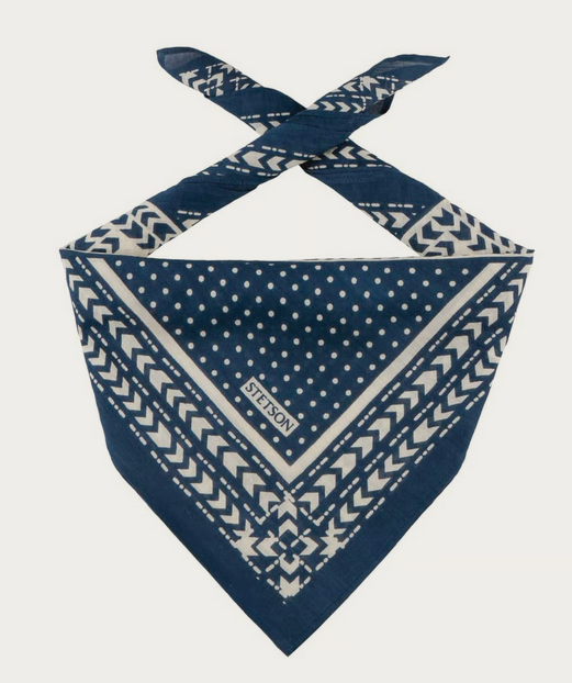 Stetson Abstract Geometric Bandana (Dark Blue)