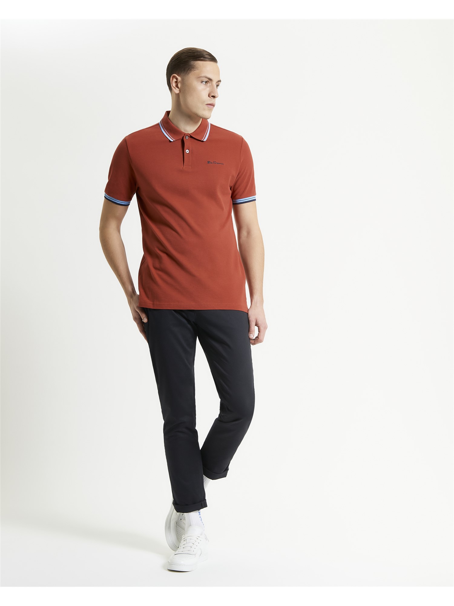 Ben Sherman  Polo in Brick Red