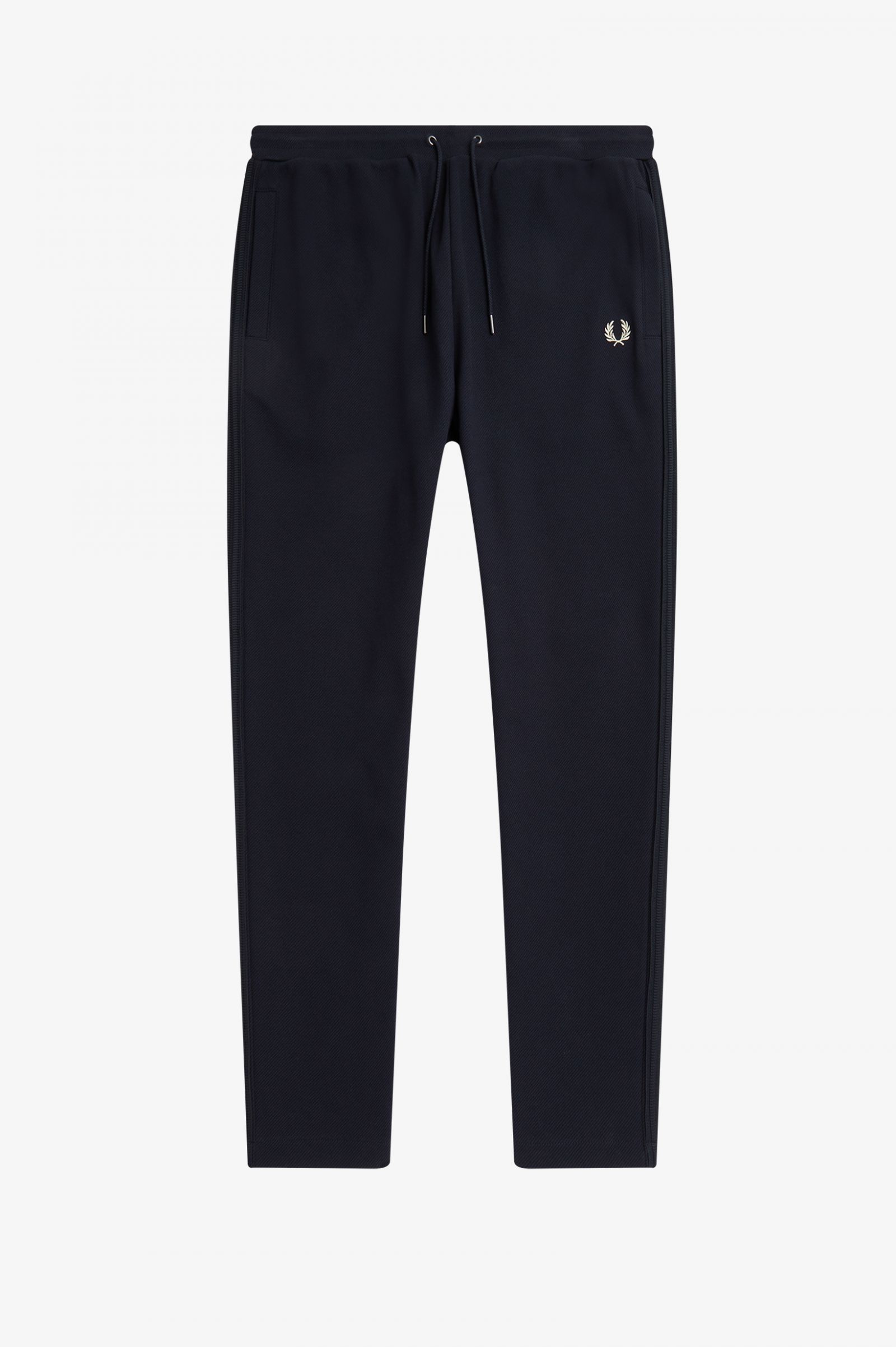 Fred Perry Knitted Taped Track Pant in Navy