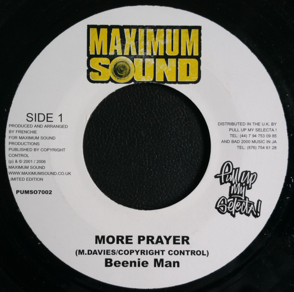 Beenie Man – More Prayer / Intercom Version (7")           