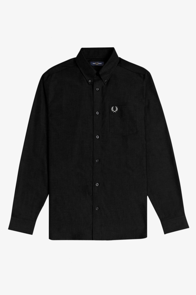 Fred Perry Oxford Hemd Black M8501-M