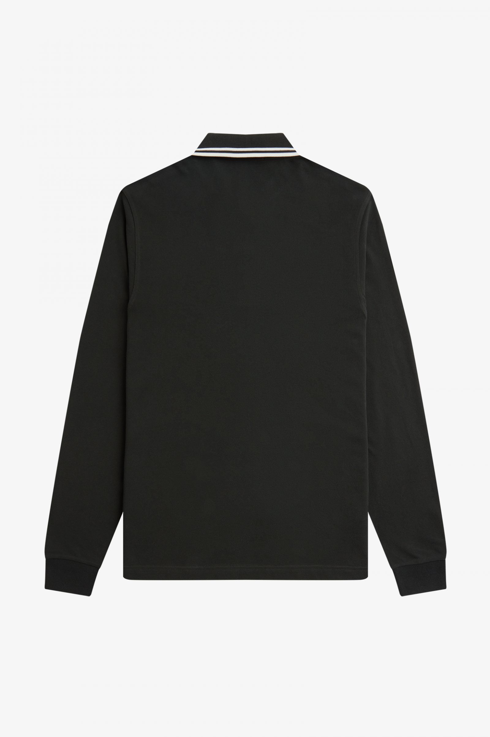 Fred Perry M3636 long sleeve tipped shirt - Nachtgrün