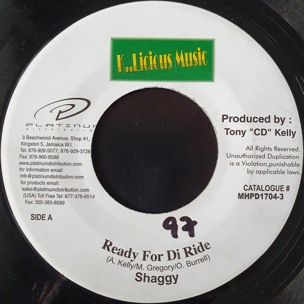 Shaggy / Kyberli – Ready For Di Ride / Fantasy (7")  