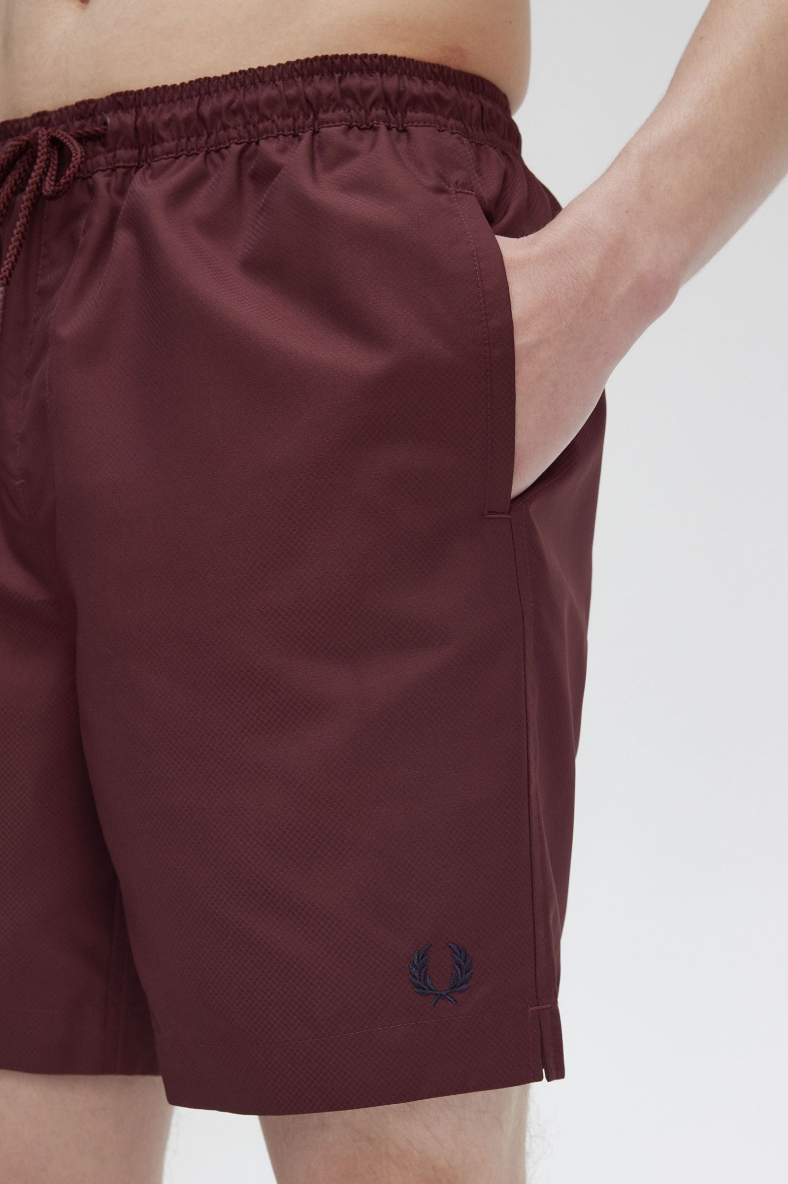 Fred Perry Classic Swimshort in Oxblood 