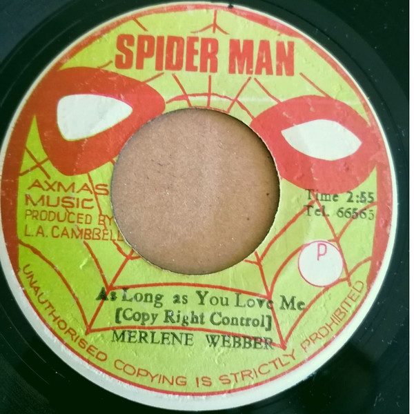 Marlene Webber - As Long As You Love Me / Rhythm Ruler - Love Me Dub (7")