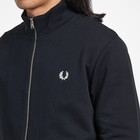 Fred Perry Zip Through Sweatshirt (Black)