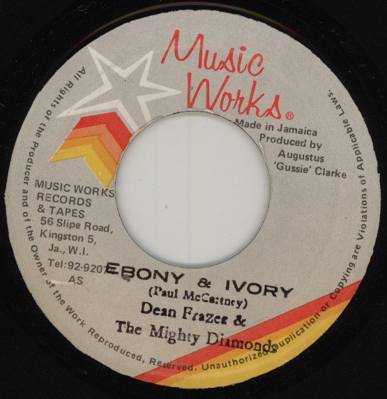 Dean Frazer & The Mighty Diamonds - Ebony & Ivory / Version (7")